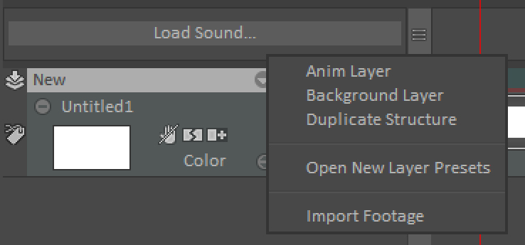What I am seeing when creating a new layer