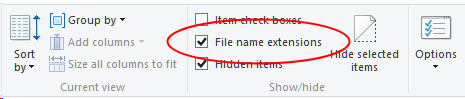 win 8.1 filename extensions checkbox.png