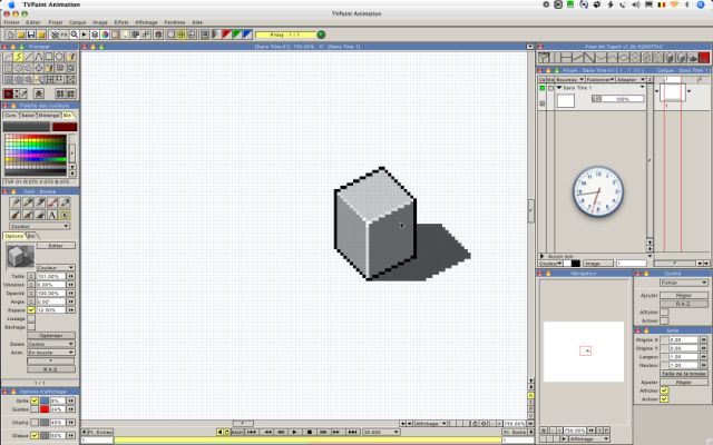 Ecran d'une configuration Pixel Art